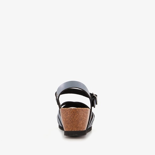 Dames bio sleehak sandalen grijs