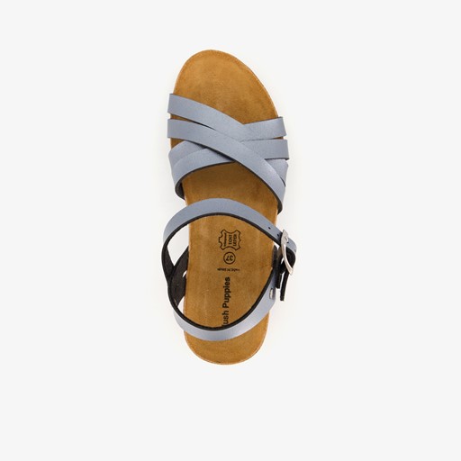 Dames bio sleehak sandalen grijs