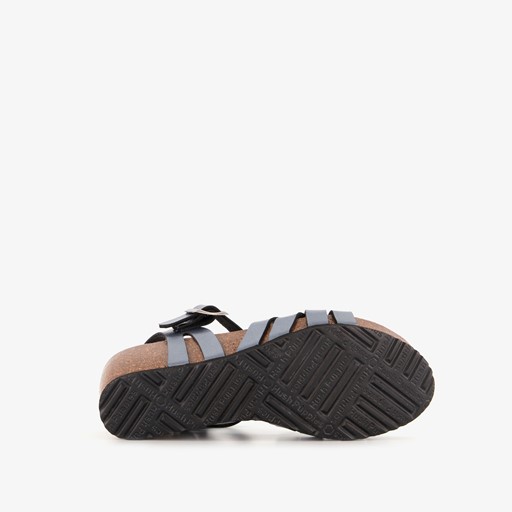 Dames bio sleehak sandalen grijs