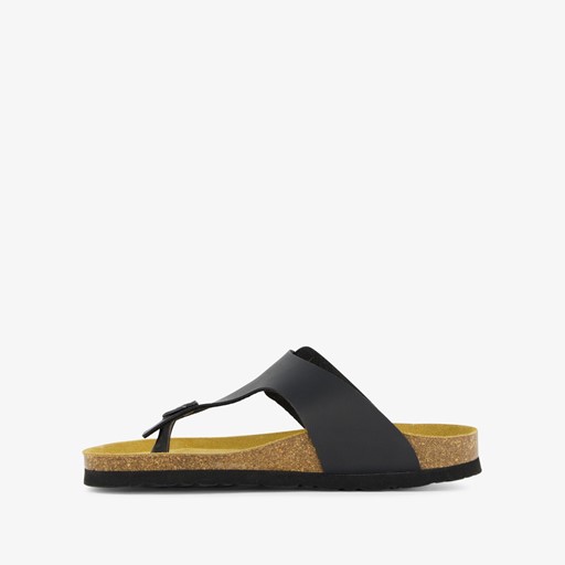 Dames bio slippers zwart