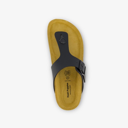 Dames bio slippers zwart