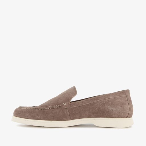 Suede heren instappers bruin