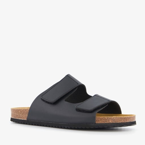 Heren bio slippers zwart