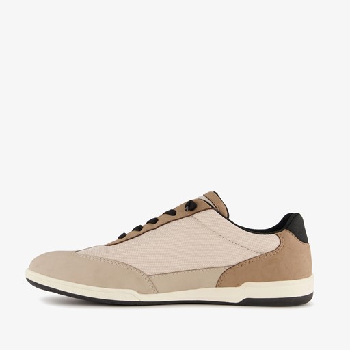 Heren sneakers bruin beige