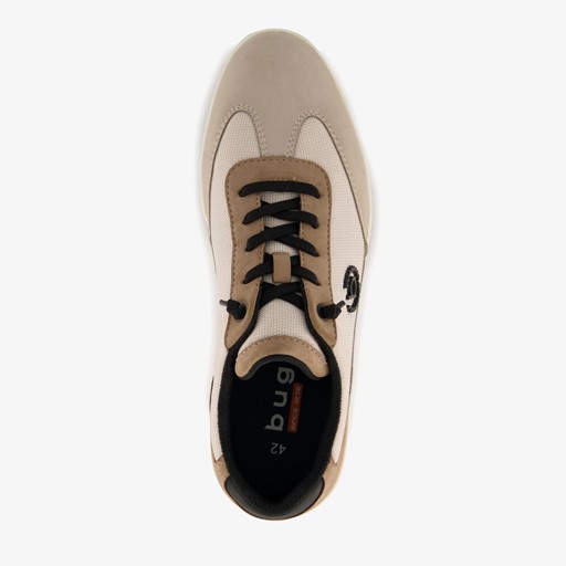 Heren sneakers bruin beige