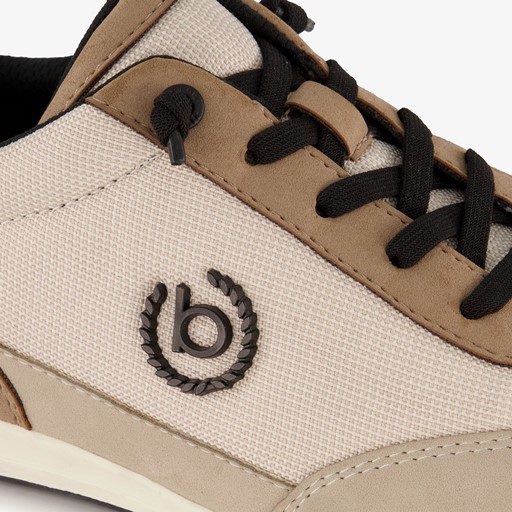 Heren sneakers bruin beige