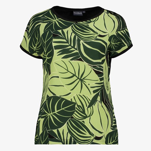 Dames top met print groen