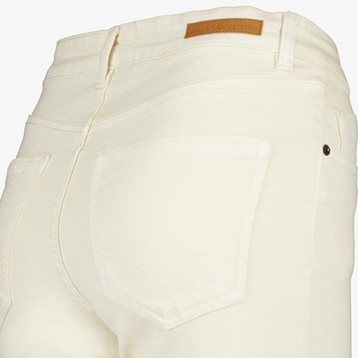 Dames flared broek beige