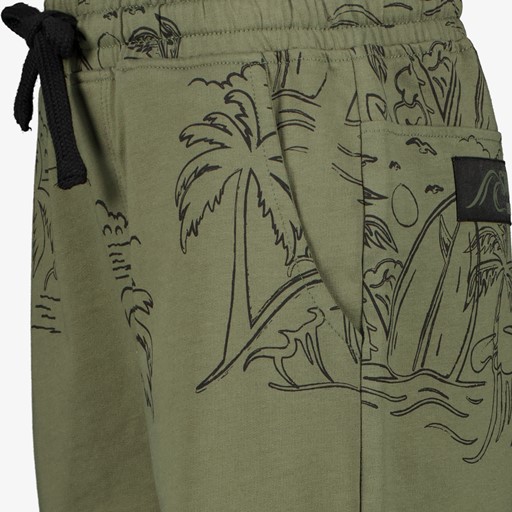 Jongens short groen met palmbomen