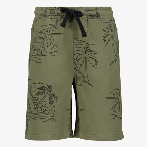 Jongens short groen met palmbomen