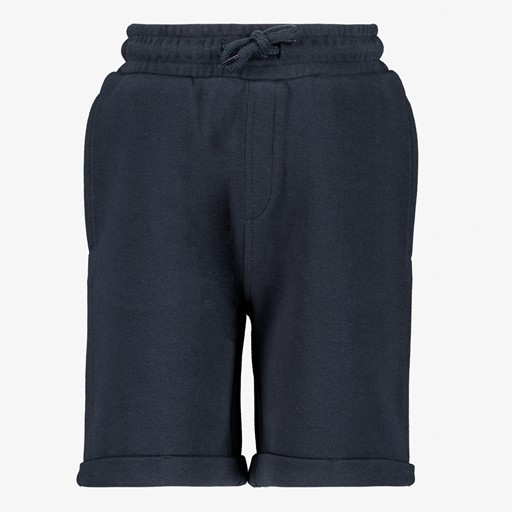 Jongens pique short blauw
