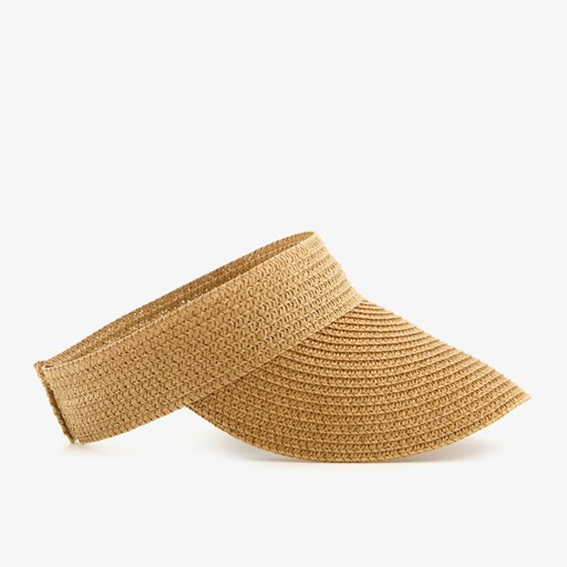 Dames zonneklep beige