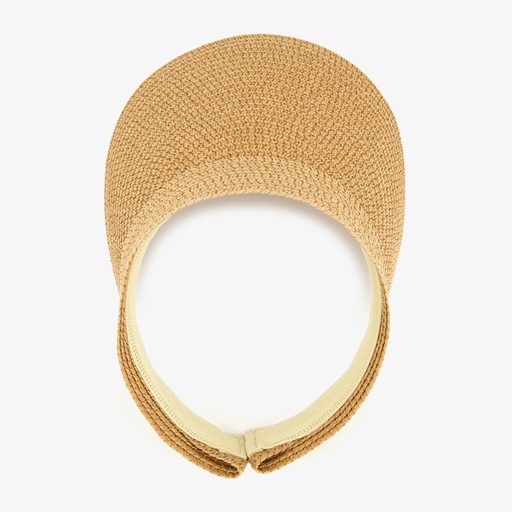 Dames zonneklep beige