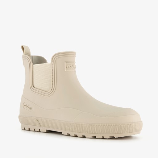 Korte dames regenlaarzen beige