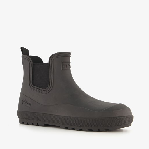 Korte dames regenlaarzen zwart