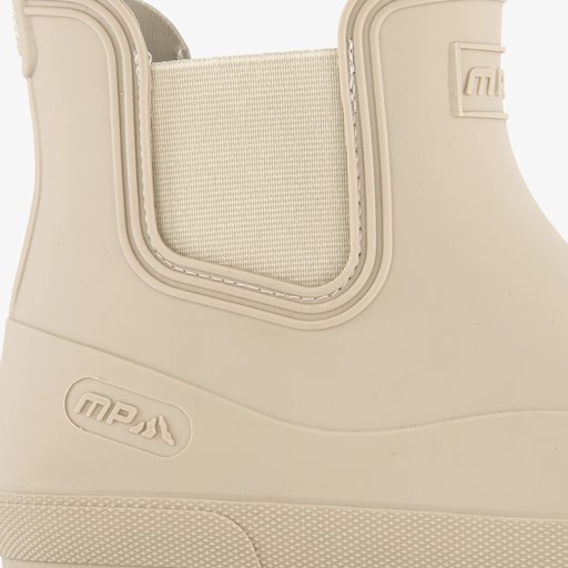 Korte dames regenlaarzen beige