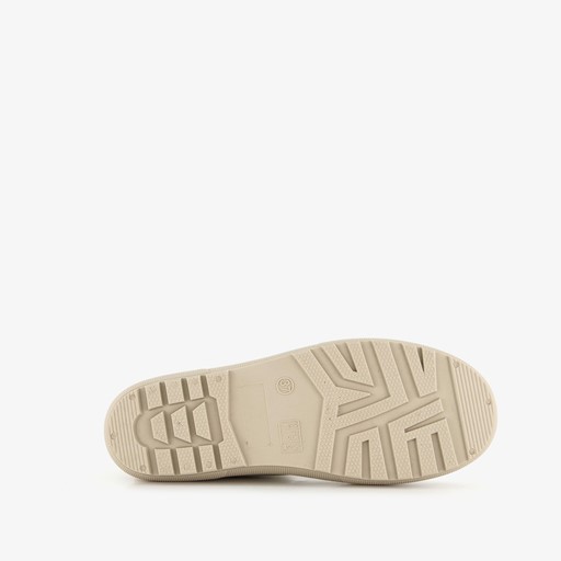 Korte dames regenlaarzen beige