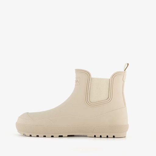 Korte dames regenlaarzen beige