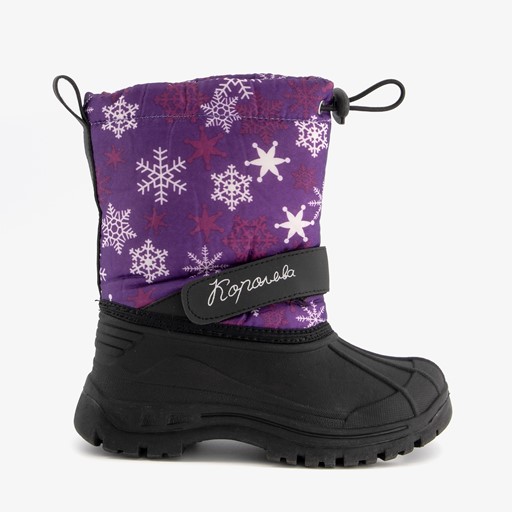 Gevoerde kinder snowboots paars
