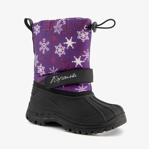 Gevoerde kinder snowboots paars
