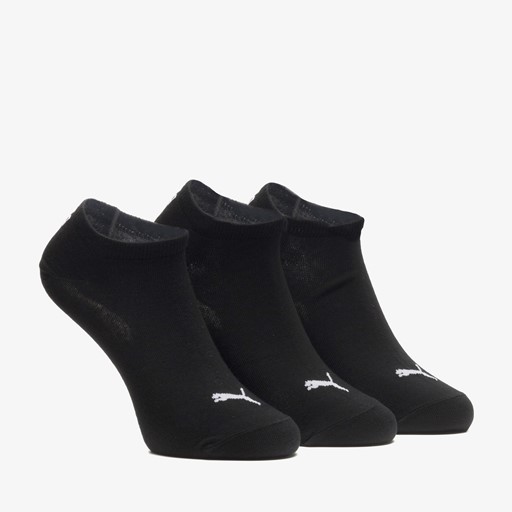 3 paar unisex sneakersokken zwart