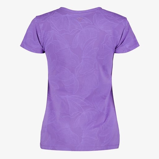 Dames sport T-shirt met print paars