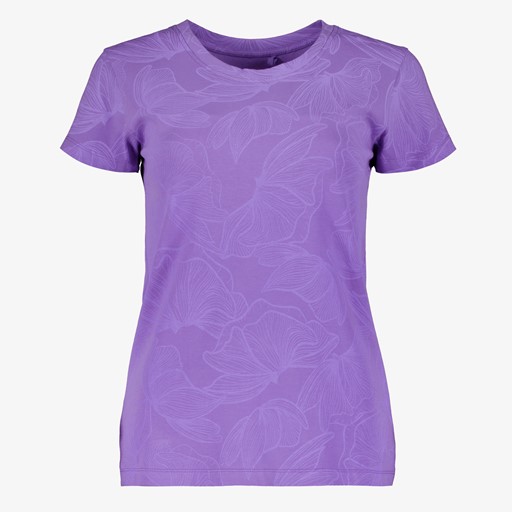 Dames sport T-shirt met print paars