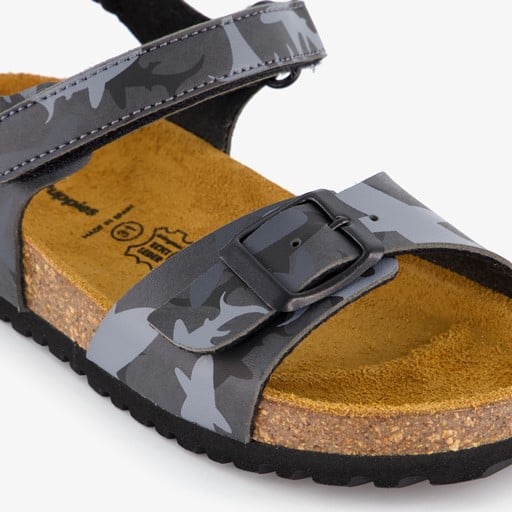Jongens bio sandalen zwart grijs