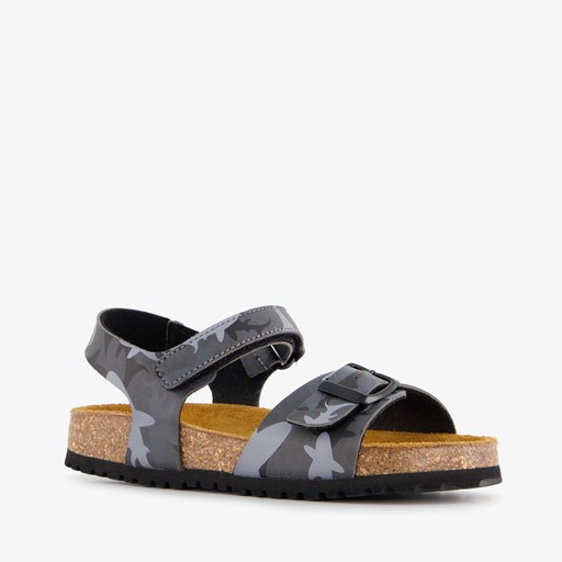 Jongens bio sandalen zwart grijs