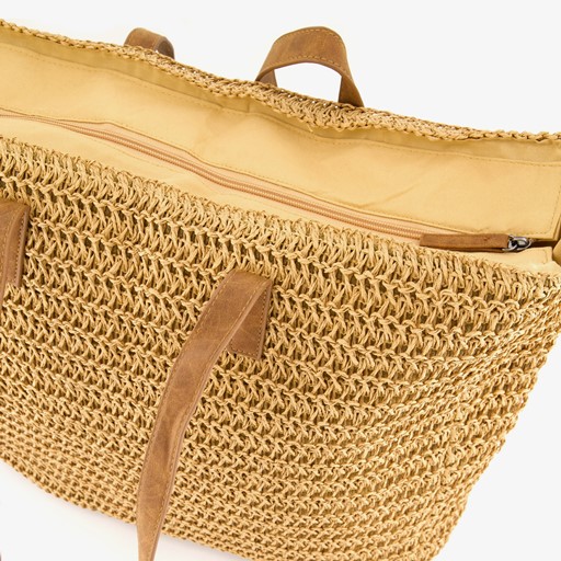 Dames shopper beige