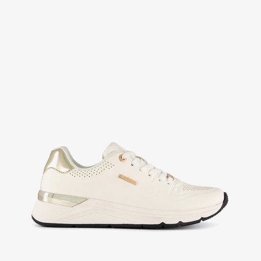 Dames sneakers wit goud