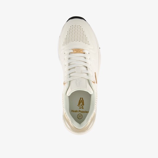 Dames sneakers wit goud