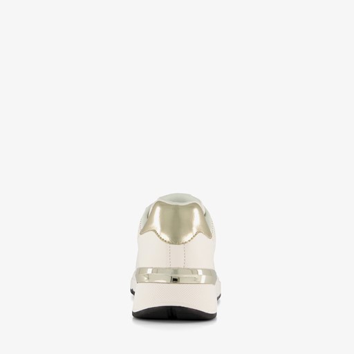Dames sneakers wit goud