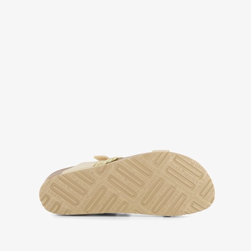 Dames sleehak slippers champagne