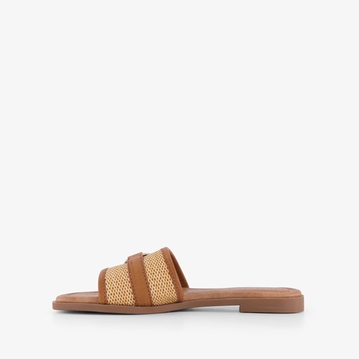 Dames slippers bruin