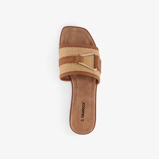 Dames slippers bruin