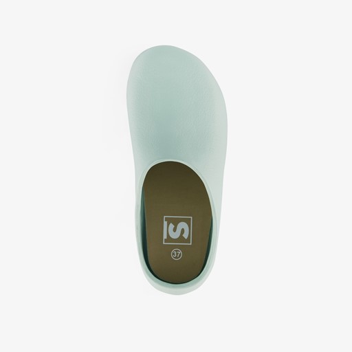 Dames klompen mintgroen