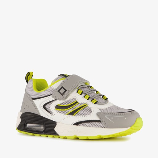 Jongens sneakers met airzool wit grijs