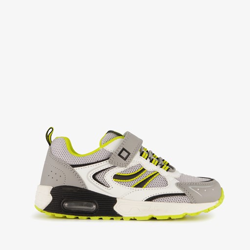 Jongens sneakers met airzool wit grijs