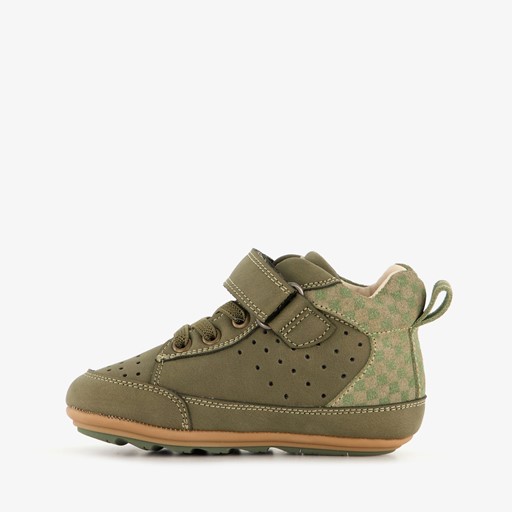 Leren babyschoenen groen