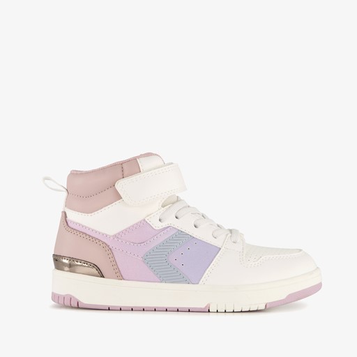 Hoge meisjes sneakers pastelroze