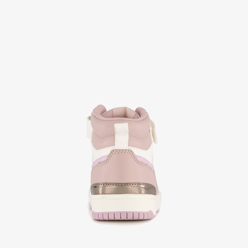Hoge meisjes sneakers pastelroze
