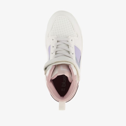 Hoge meisjes sneakers pastelroze