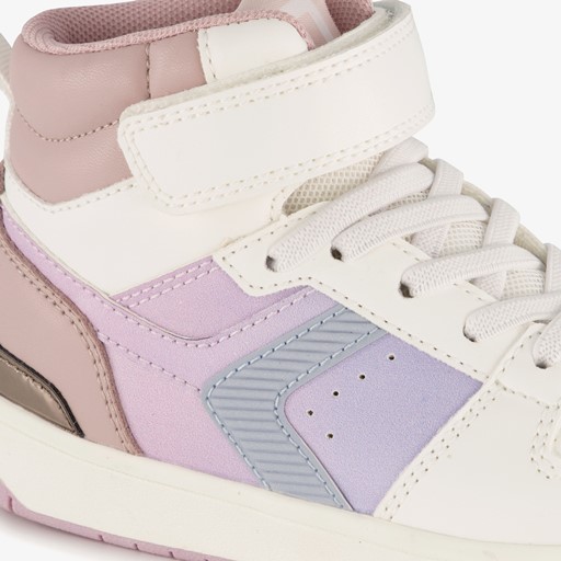 Hoge meisjes sneakers pastelroze