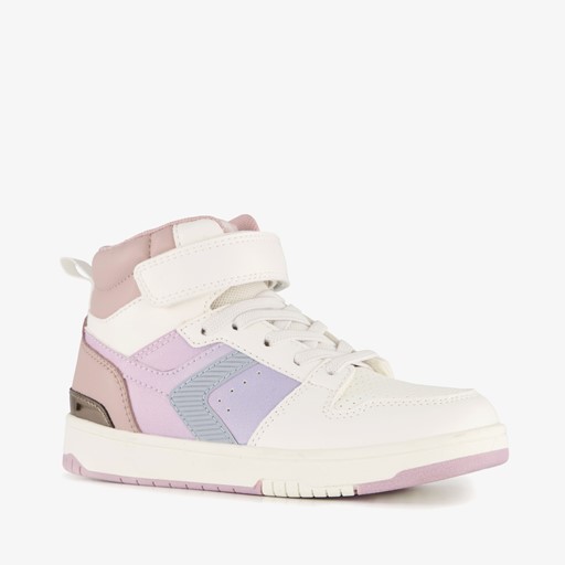 Hoge meisjes sneakers pastelroze