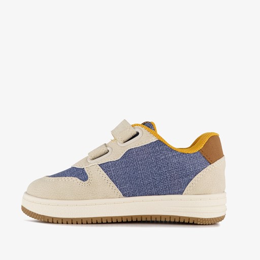 Jongens sneakers beige blauw