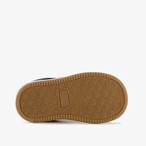 Jongens sneakers beige blauw