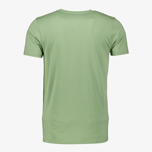 Heren T-shirt groen V-hals