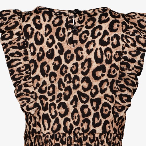 Meisjes jurk met luipaardprint