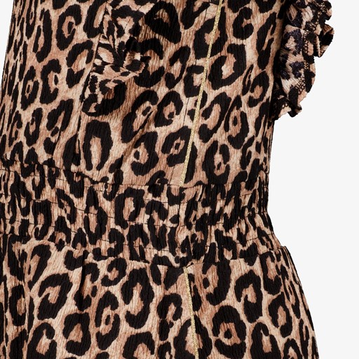 Meisjes jurk met luipaardprint